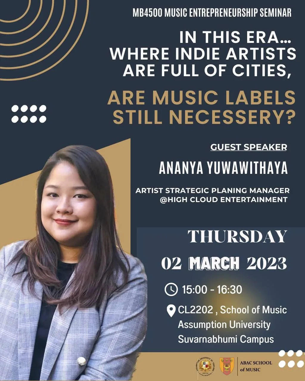 MB4500 Music Entrepreneurship Seminar